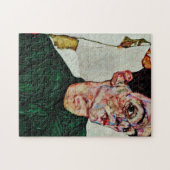 Egon Schiele - zelfportret met de Chinese lantaarn Legpuzzel (Horizontaal)