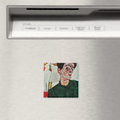 Egon Schiele - zelfportret met de Chinese lantaarn Magneet (Insitu (Vaatwasser))