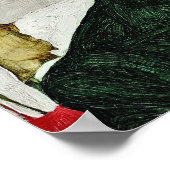 Egon Schiele - zelfportret met de Chinese lantaarn Poster (Hoek)