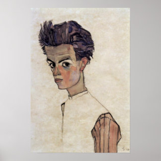 Egon Schiele - zelfportret Poster