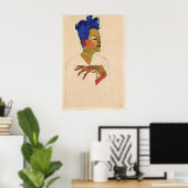 Egon Schiele Zelfportret Print Expressionisme (Thuiskantoor)