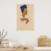 Egon Schiele Zelfportret Print Expressionisme (Keuken)