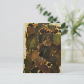 Egon Schiele- Zonnebloemen Briefkaart (Staand voorkant)