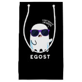 Egost Funny Halloween Ego Ghost Pun Dark BG Klein Cadeauzakje (Voorkant)