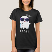 Egost Funny Halloween Ego Ghost Pun Dark BG T-shirt (Voorkant)