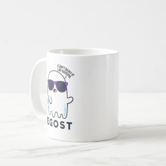 Egost Funny Halloween Ego Ghost Pun Koffiemok (Voorkant links)