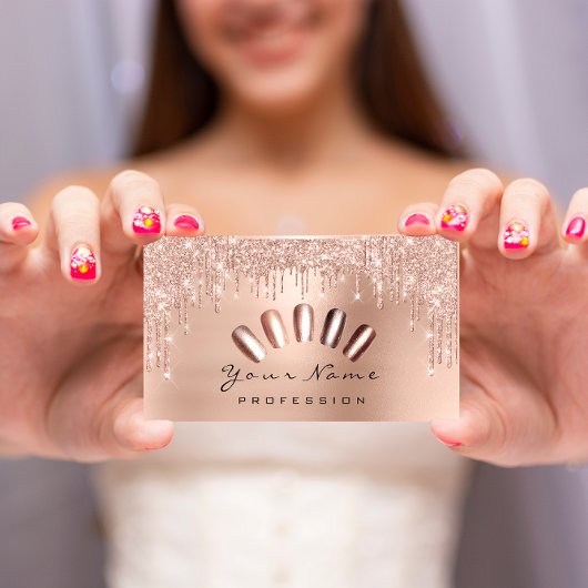 Egouttements maigres de manucure roos fidelité 10 visitekaartje