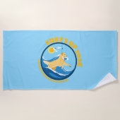 EGRC Surfs Up Beach Towel Strandlaken (Voorkant)