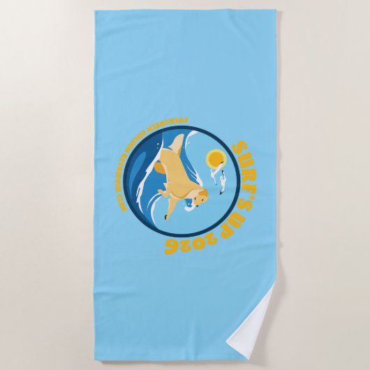 EGRC Surfs Up Beach Towel Strandlaken (Voorkant)