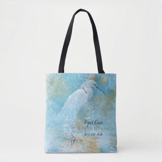 Egret Beach Vacation House Canvas tas (Voorkant)