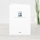 Egret Bird Waterverf denkt aan jou Kaart (Achterkant)