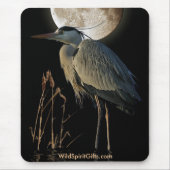EGRET - BLUE HERON Mousepad Series Muismat (Voorkant)