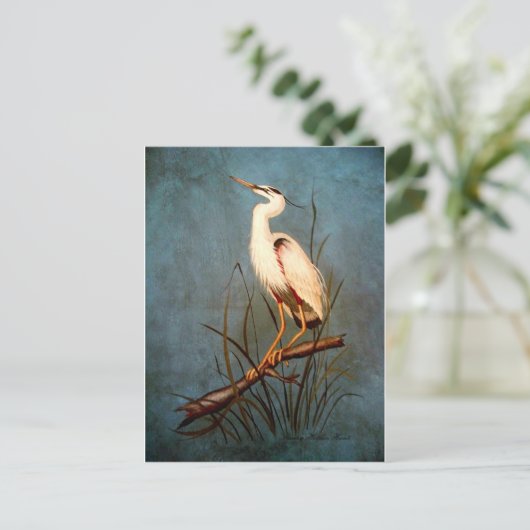 Egret Briefkaart (Staand voorkant)