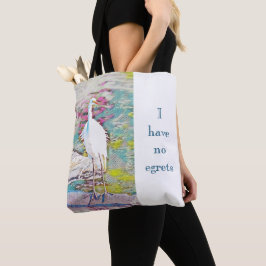 Egret canvas tas