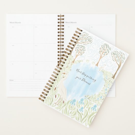 Egret en Irises Planner (Display)