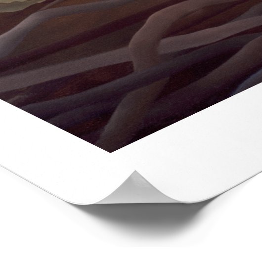 Egret en Palms Poster (Hoek)