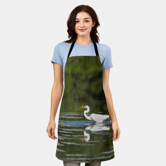 Egret Fish Feast Schort (Gedragen)