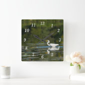 Egret Fish Feest Wandklok (Huis)