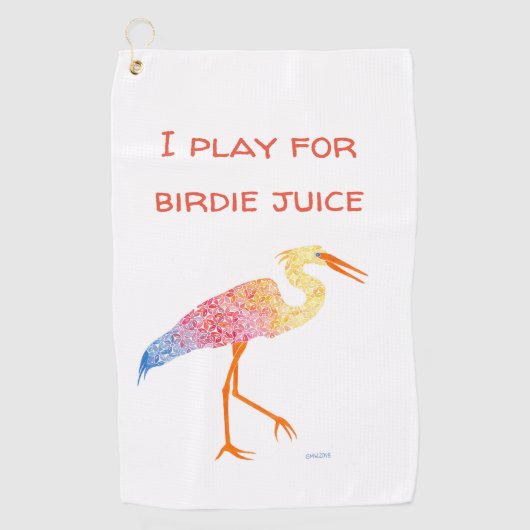 Egret Golf Towel Golfhanddoek (Voorkant)