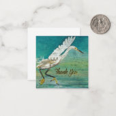 Egret Gorge Bird Beach House Dank u Notitiekaartje (Voorkant / Achterkant in situ)