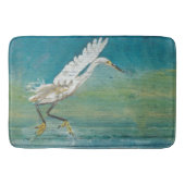 Egret Gorge Coastal Shorebird Water Beach Badmat (Voorkant)