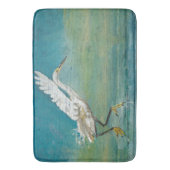 Egret Gorge Coastal Shorebird Water Beach Badmat (Voorkant Verticaal)