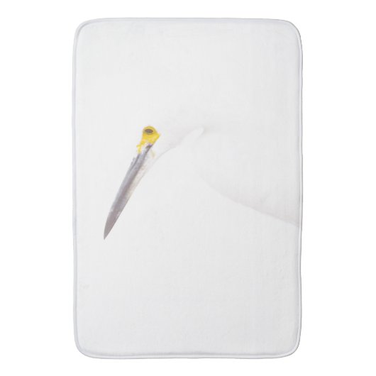 Egret headshot badmat (Voorkant Verticaal)