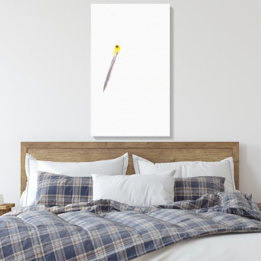 Egret headshot canvas afdruk (Insitu (Slaapkamer))