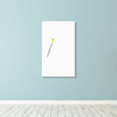 Egret headshot canvas afdruk (Insitu (Houten vloer))