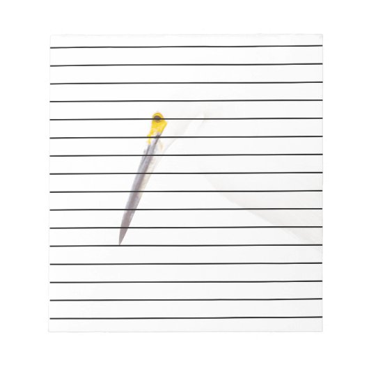 Egret headshot notitieblok (Voorkant)