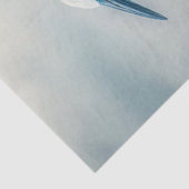 Egret in de mist decoupage tissuepapier (Detail)