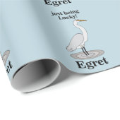 Egret Lucky Bird Cadeaupapier (Rol Hoek)