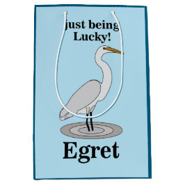 Egret Lucky Bird Medium Cadeauzakje
