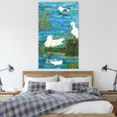 Egret naar school canvas afdruk (Insitu (Slaapkamer))