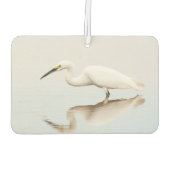 Egret op stille vijver luchtverfrisser (Achterkant)