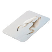 Egret op stille vijver magneet (Linkerzijde)