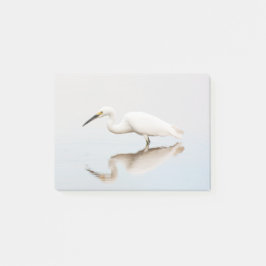 Egret op stille vijver post-it® notes
