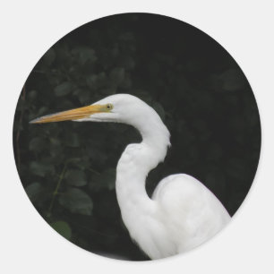Egret Ronde Sticker