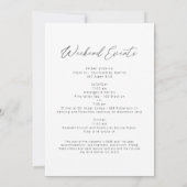 EGRET Rustic Blue Winter Pine Tree Bachelorette Kaart (Achterkant)