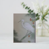 Egret Scroll van Hishida Shunso Briefkaart (Staand voorkant)