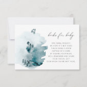 EGRET Slate Blue Pine Baby shower Books for Baby Kaart (Voorkant)
