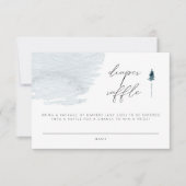 EGRET Slate Blue Waterverf Pine Diaper in Kaart (Voorkant)