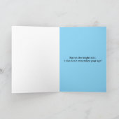 Egret Verlate Verjaardag Kaart (Binnen)