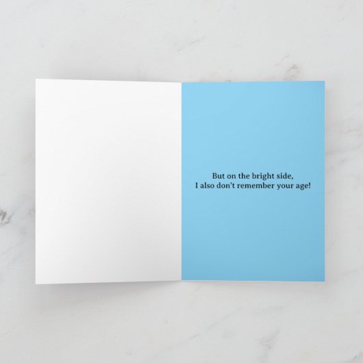 Egret Verlate Verjaardag Kaart (Binnen)