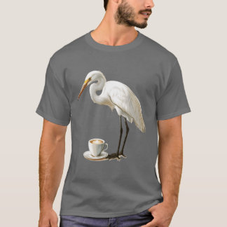 Egret Vogel jongen familie T-shirt