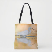 Egret wanneer de zon staat tote bag (Voorkant)