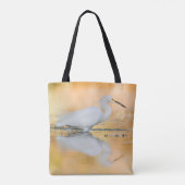 Egret wanneer de zon staat tote bag (Achterkant)
