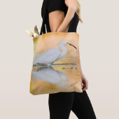 Egret wanneer de zon staat tote bag (Dichtbij)