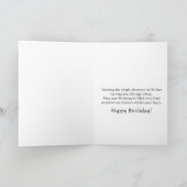 Egret white bird wildernis Brother Birthday Card Kaart (Binnen)