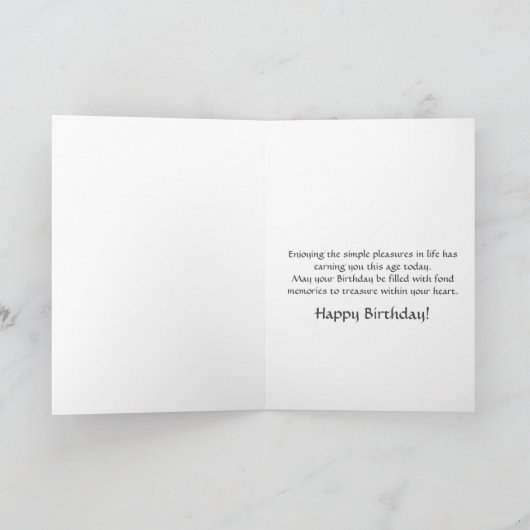 Egret white bird wildernis Brother Birthday Card Kaart (Binnen)